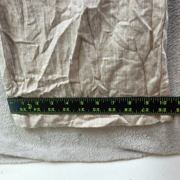 Thread & Supply Womens  Wide Leg Pants Small Beige Casual Linen Drawstring Baggy - Picture 7 of 12